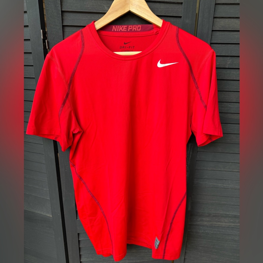 Nike Red Dri-FIT Short Sleeve Athletic Tee